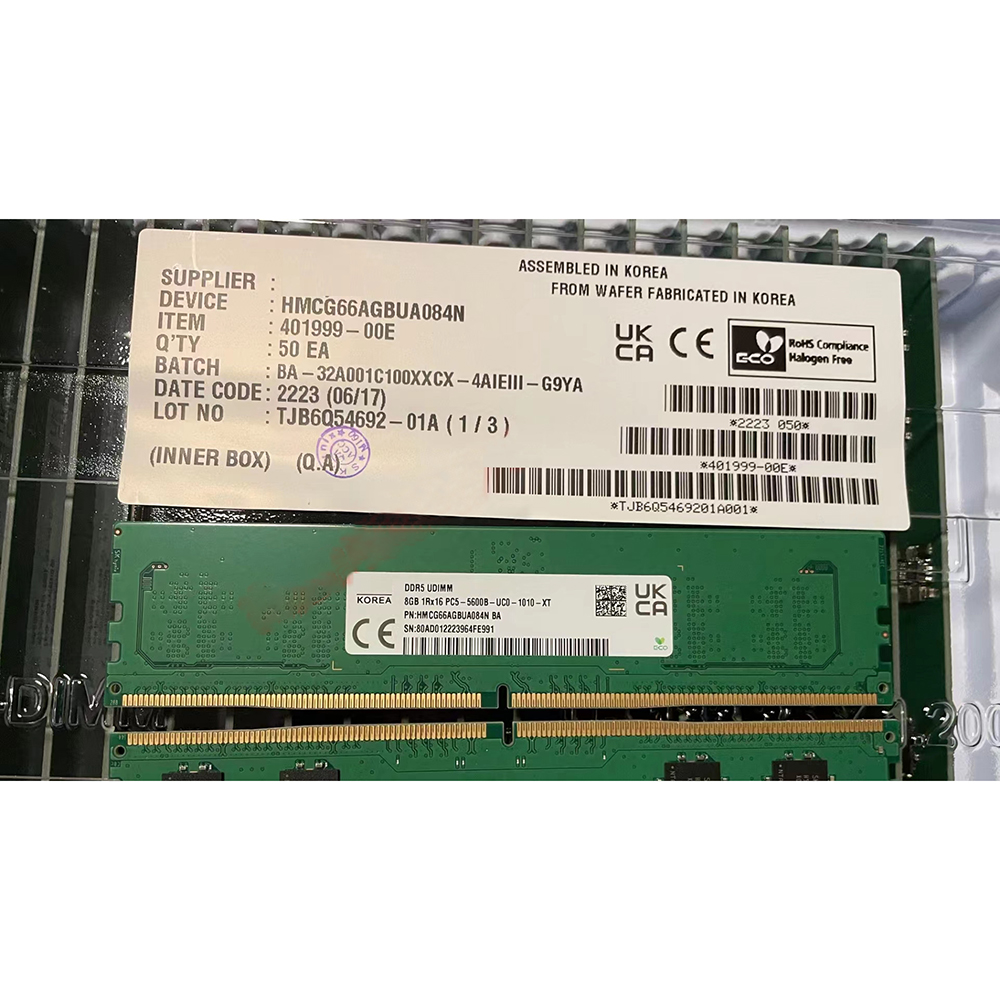 Ddr5 8Gb - 1 unidad de memoria RAM HMCG66AGBUA084N