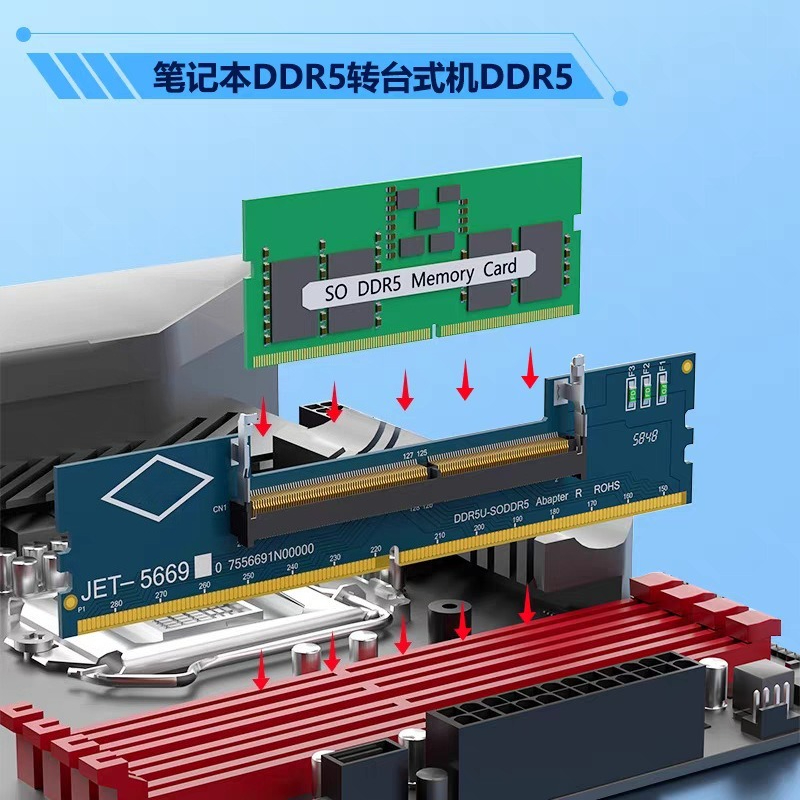 Tarjeta Adaptadora de SO-DIMM  - Ddr5 Ram reseña y precio