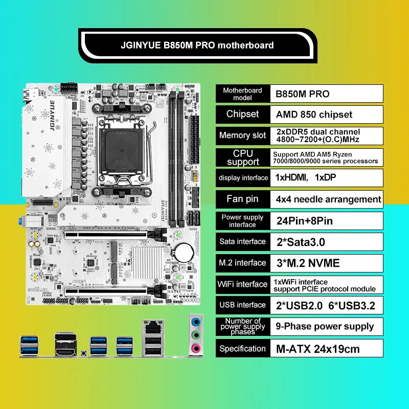 JGINYUE B850M Pro - Conjunto d - Ddr5 16Gb 6000Mhz reseña y precio