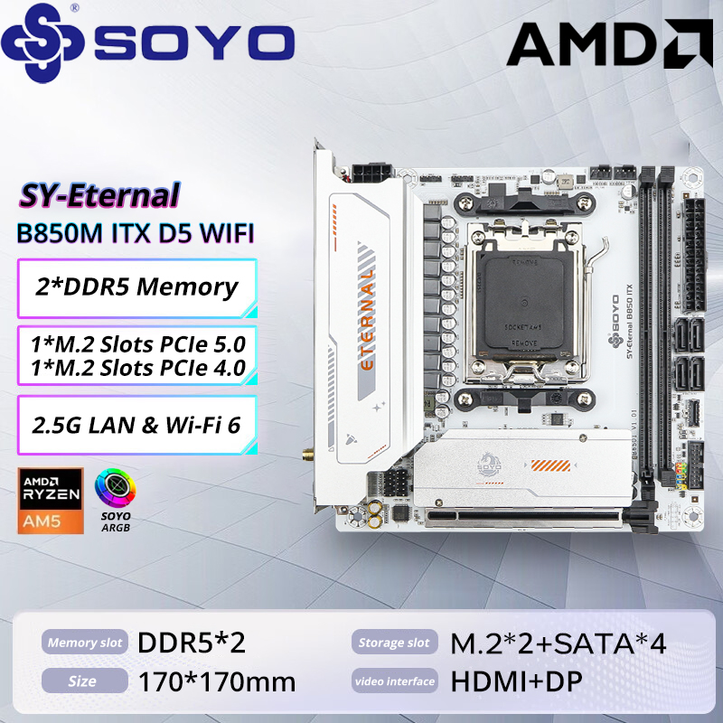 Placa base SOYO B850M ARGB WIF - Ddr5 Kit reseña y precio
