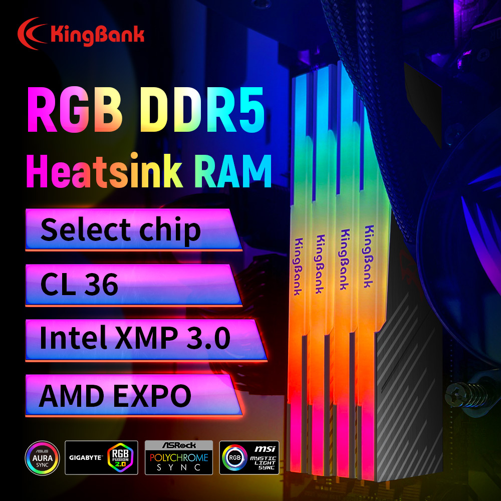 KingBank KRRB DDR5 RGB 16GB /1 - Ddr5 16Gb 6000Mhz reseña y precio